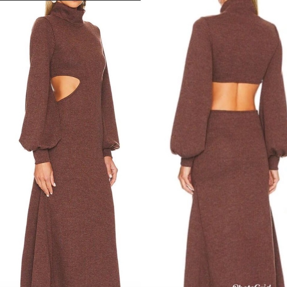 WeWoreWhat Brown Midi Dress